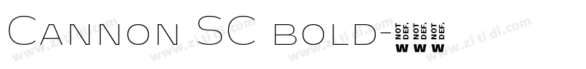 Cannon SC bold字体转换